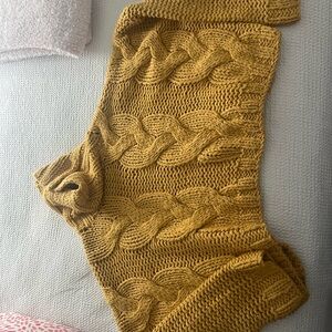 Chunky Knit Mustard Sweater